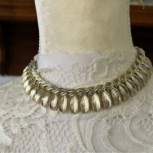 Vintage Lisner Bold Gold Statement Women's Necklace